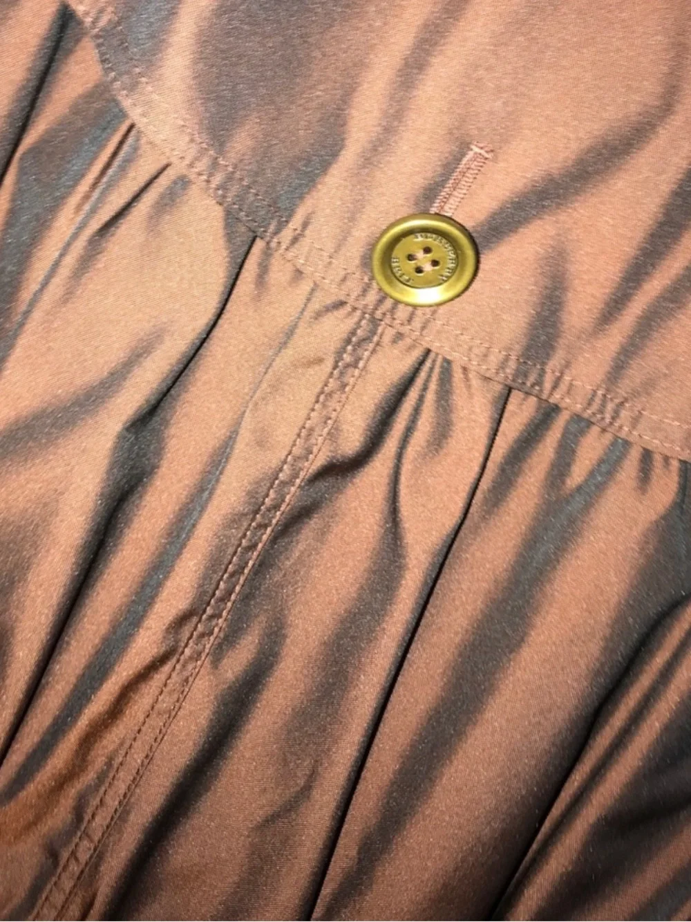 Burberry bronze/brown Hooded Raincoat - Picture 7 of 7